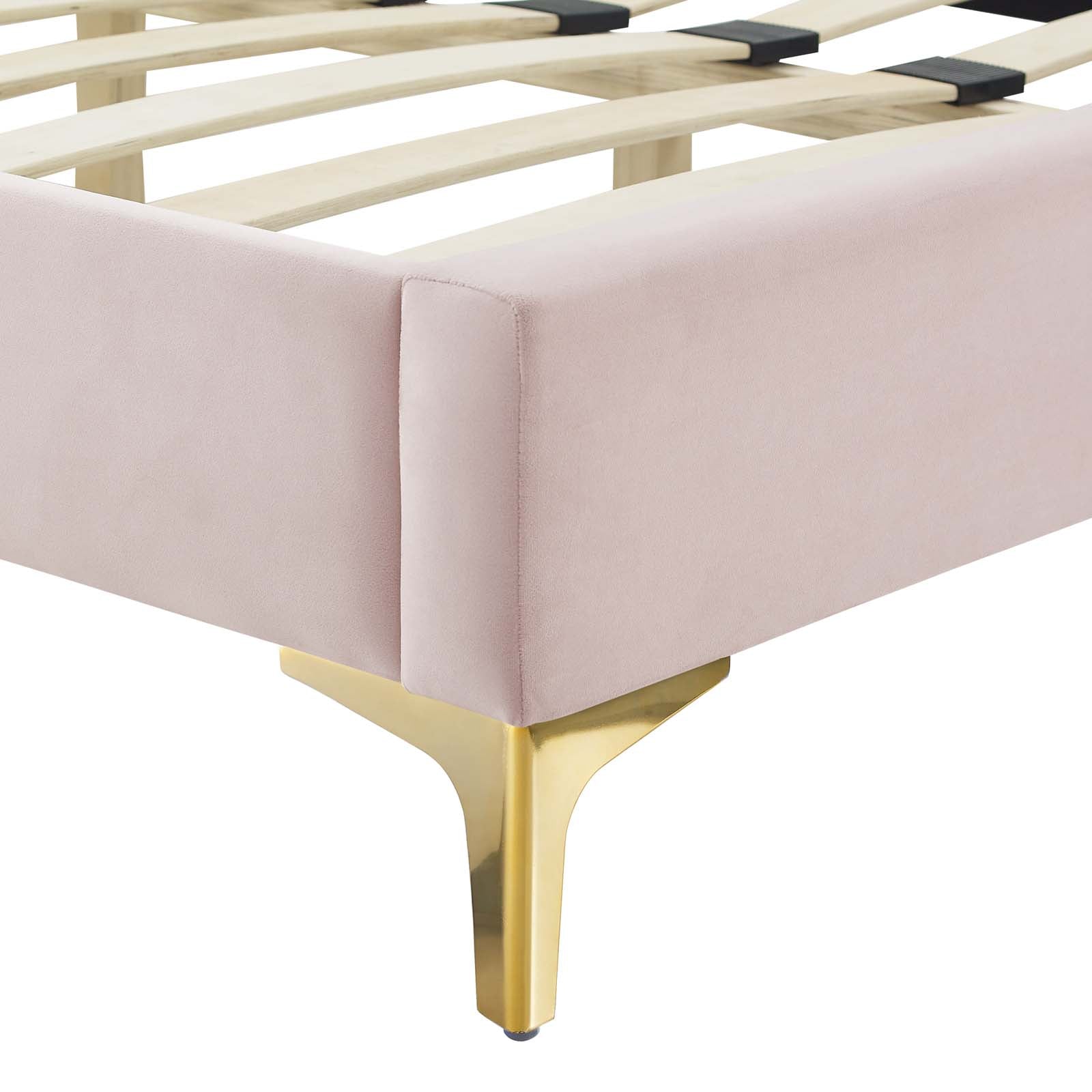 Modway Peyton Performance Velvet Full Platform Bed | Beds | Modishstore-40