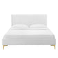 Modway Peyton Performance Velvet Full Platform Bed | Beds | Modishstore-55
