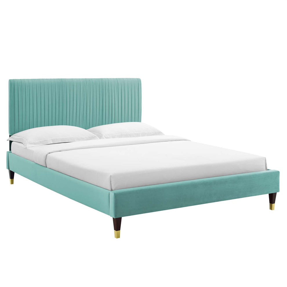 Modway Peyton Performance Velvet Full Platform Bed - MOD-6869 | Beds | Modishstore - 23