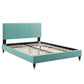 Modway Peyton Performance Velvet Full Platform Bed | Beds | Modishstore-24