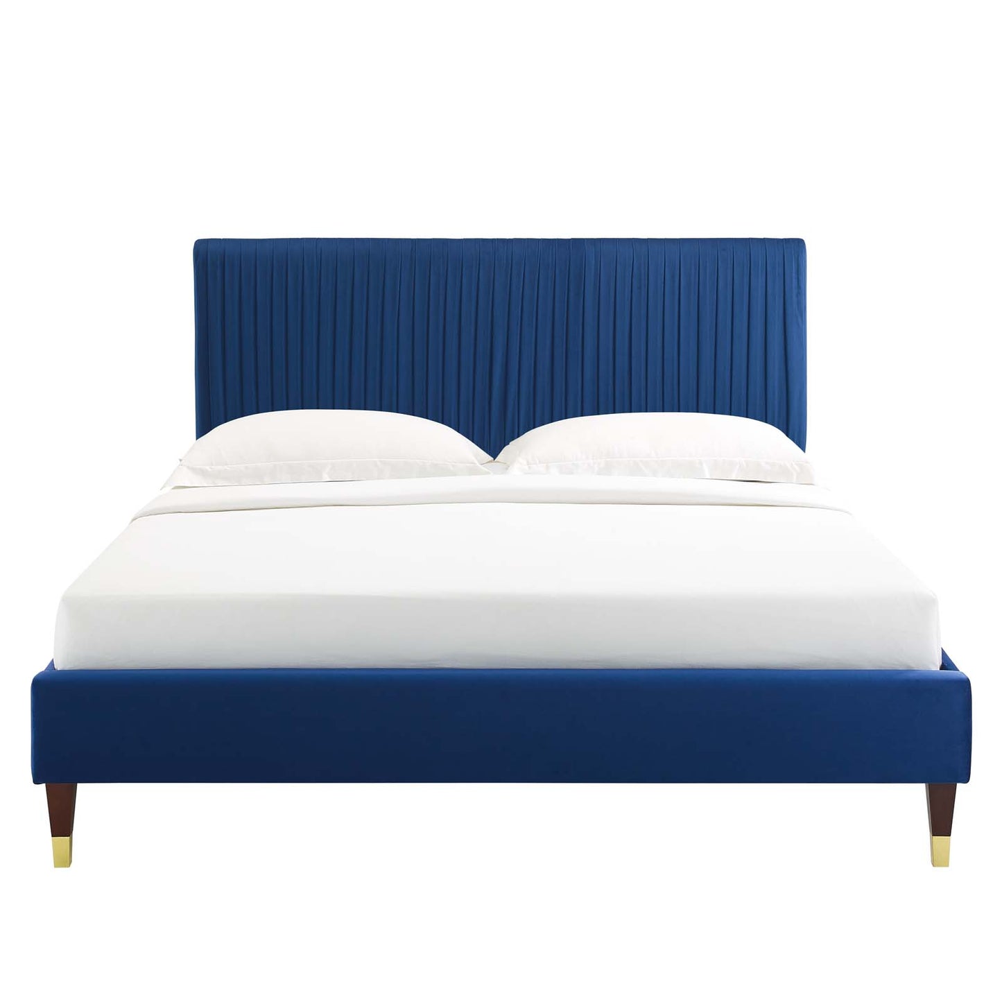 Modway Peyton Performance Velvet Full Platform Bed | Beds | Modishstore-34