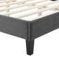 Modway Peyton Performance Velvet Full Platform Bed | Beds | Modishstore-4