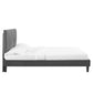 Modway Peyton Performance Velvet Full Platform Bed | Beds | Modishstore-5