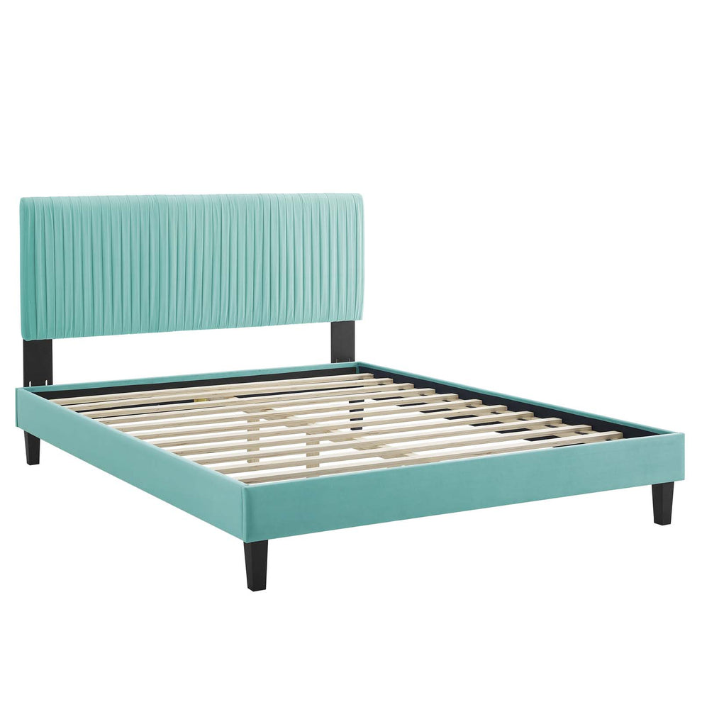 Modway Peyton Performance Velvet Full Platform Bed - MOD-6870 | Beds | Modishstore - 24