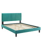 Modway Peyton Performance Velvet Full Platform Bed | Beds | Modishstore-45