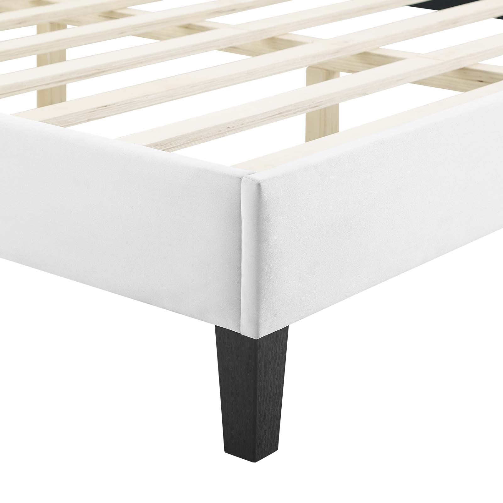 Modway Peyton Performance Velvet Full Platform Bed | Beds | Modishstore-53