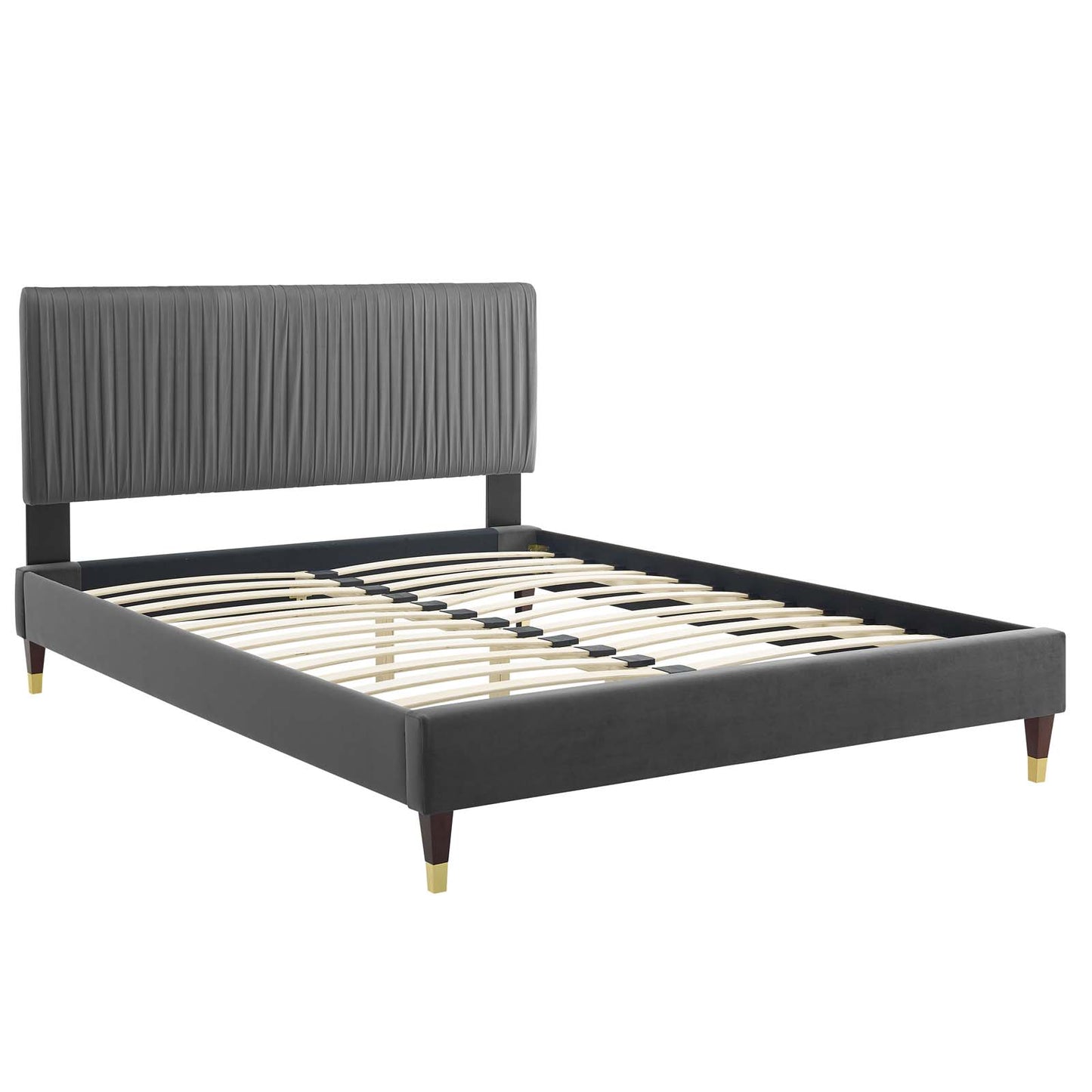 Modway Peyton Performance Velvet King Platform Bed | Beds | Modishstore-3