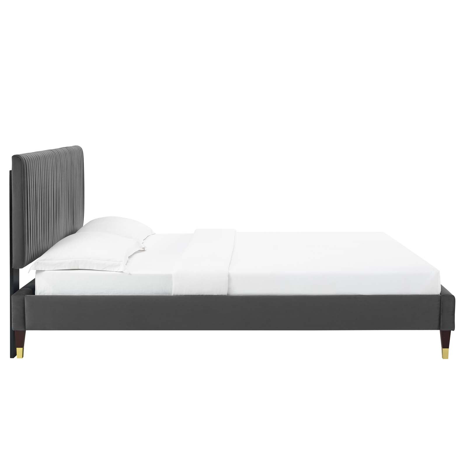 Modway Peyton Performance Velvet King Platform Bed - MOD-6872 | Beds | Modishstore - 5