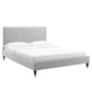 Modway Peyton Performance Velvet King Platform Bed - MOD-6872 | Beds | Modishstore - 16