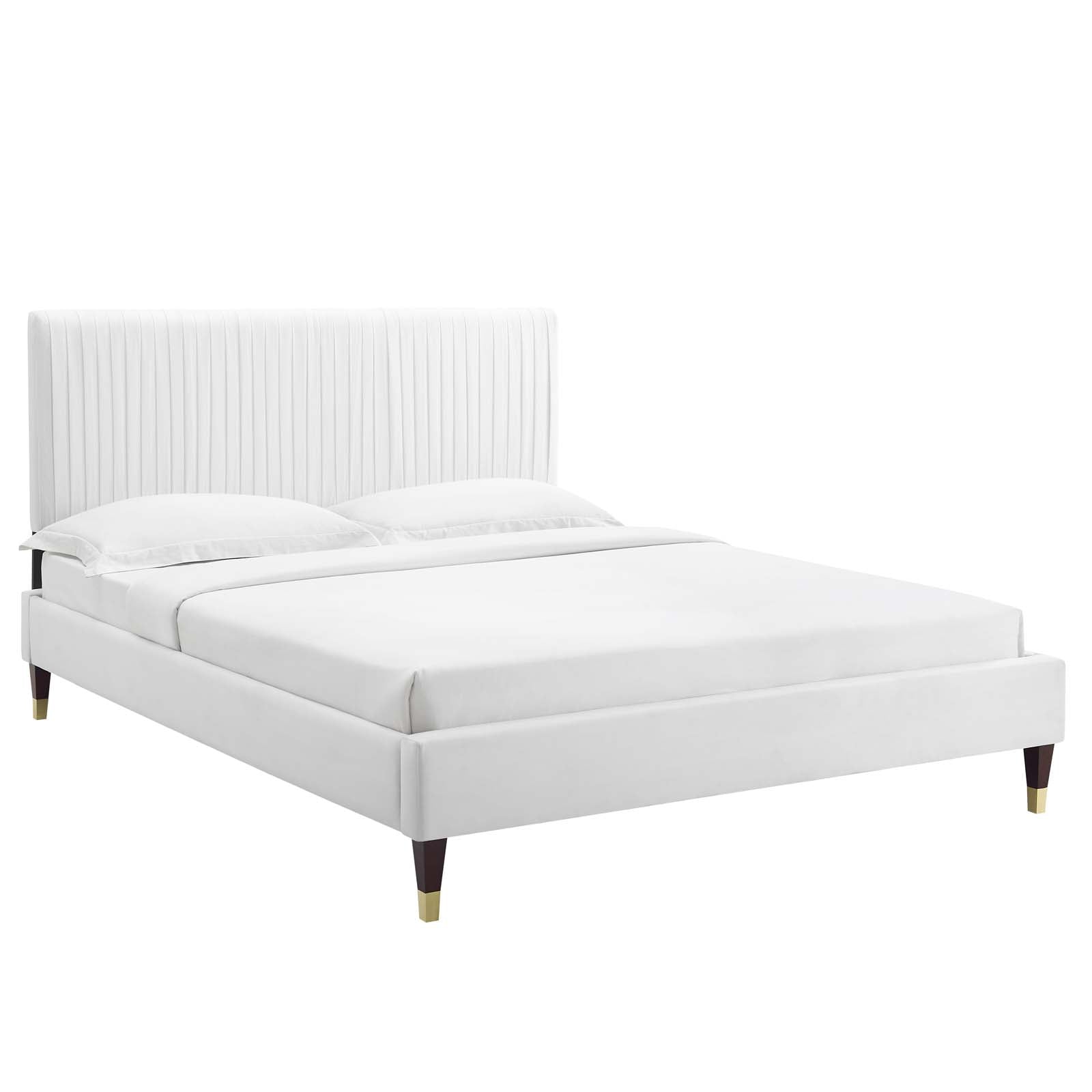 Modway Peyton Performance Velvet King Platform Bed - MOD-6872 | Beds | Modishstore - 51