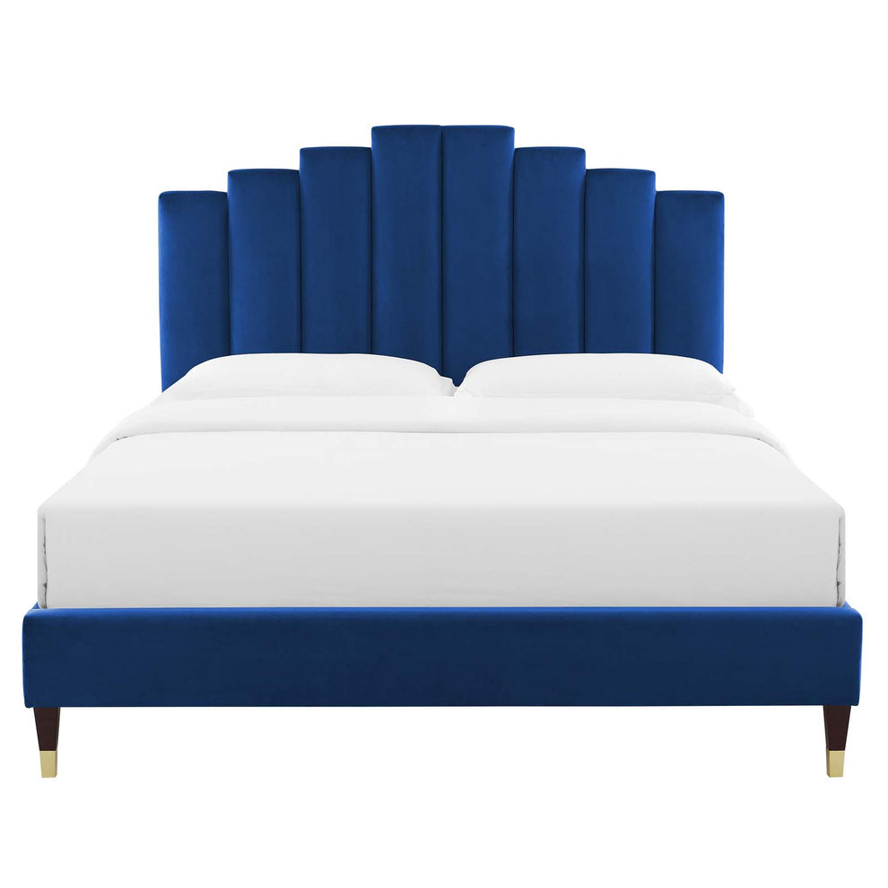 Elise Twin Performance Velvet Platform Bed By Modway - MOD-6873 | Beds | Modishstore - 25