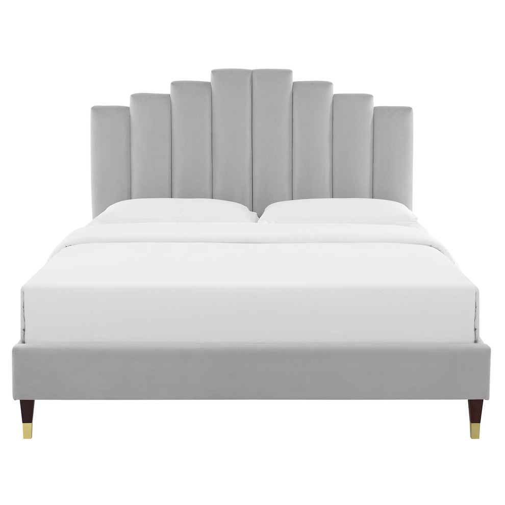 Elise Full Performance Velvet Platform Bed By Modway - MOD-6874 | Beds | Modishstore - 15