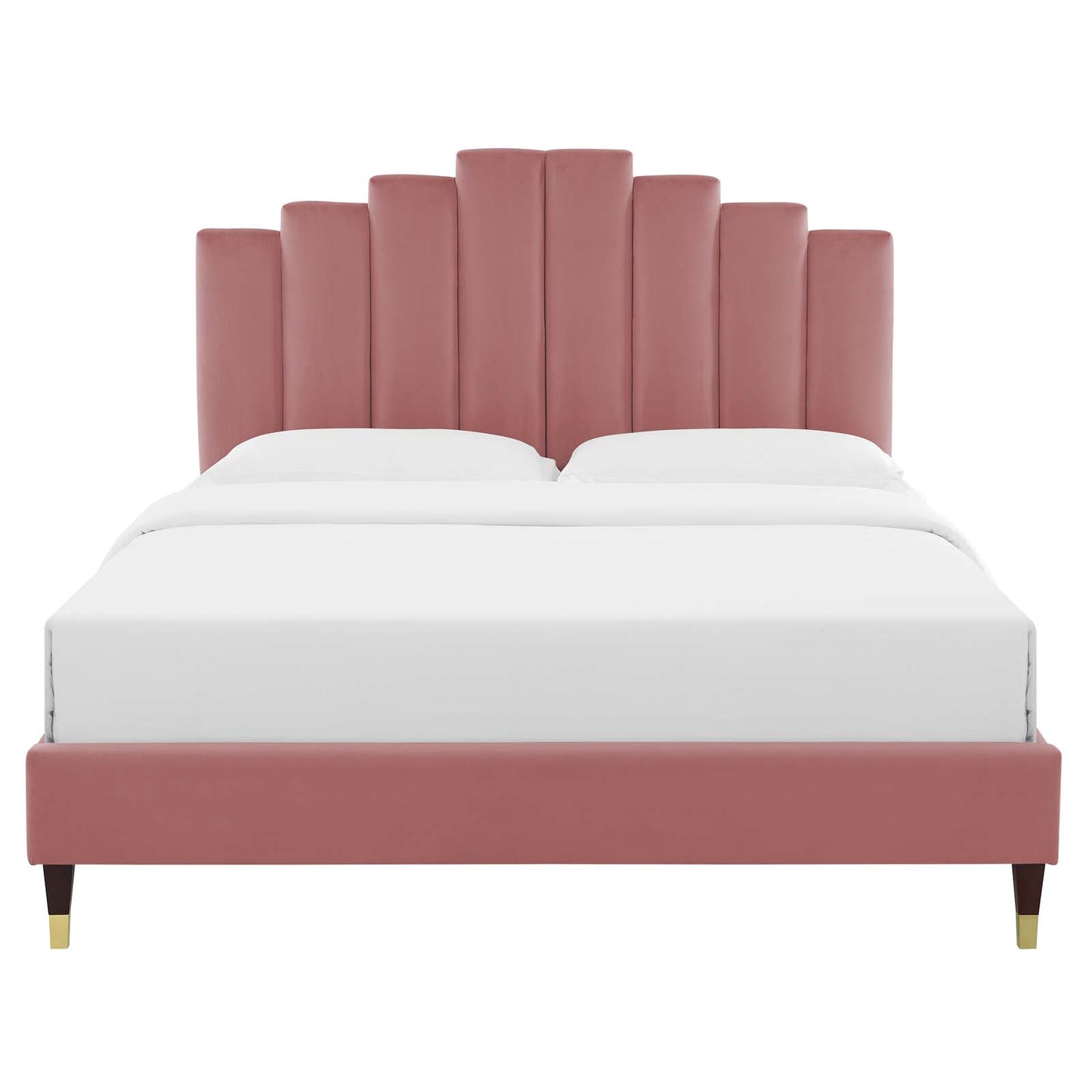 Elise King Performance Velvet Platform Bed By Modway - MOD-6875 | Headboards | Modishstore - 10