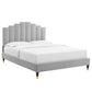 Elise King Performance Velvet Platform Bed By Modway - MOD-6875 | Headboards | Modishstore - 12