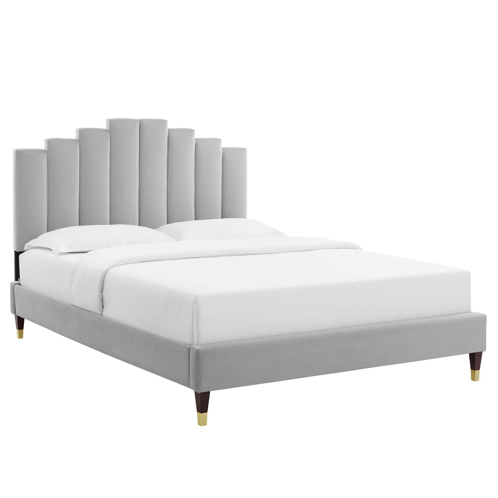 Elise King Performance Velvet Platform Bed By Modway - MOD-6875 | Headboards | Modishstore - 12