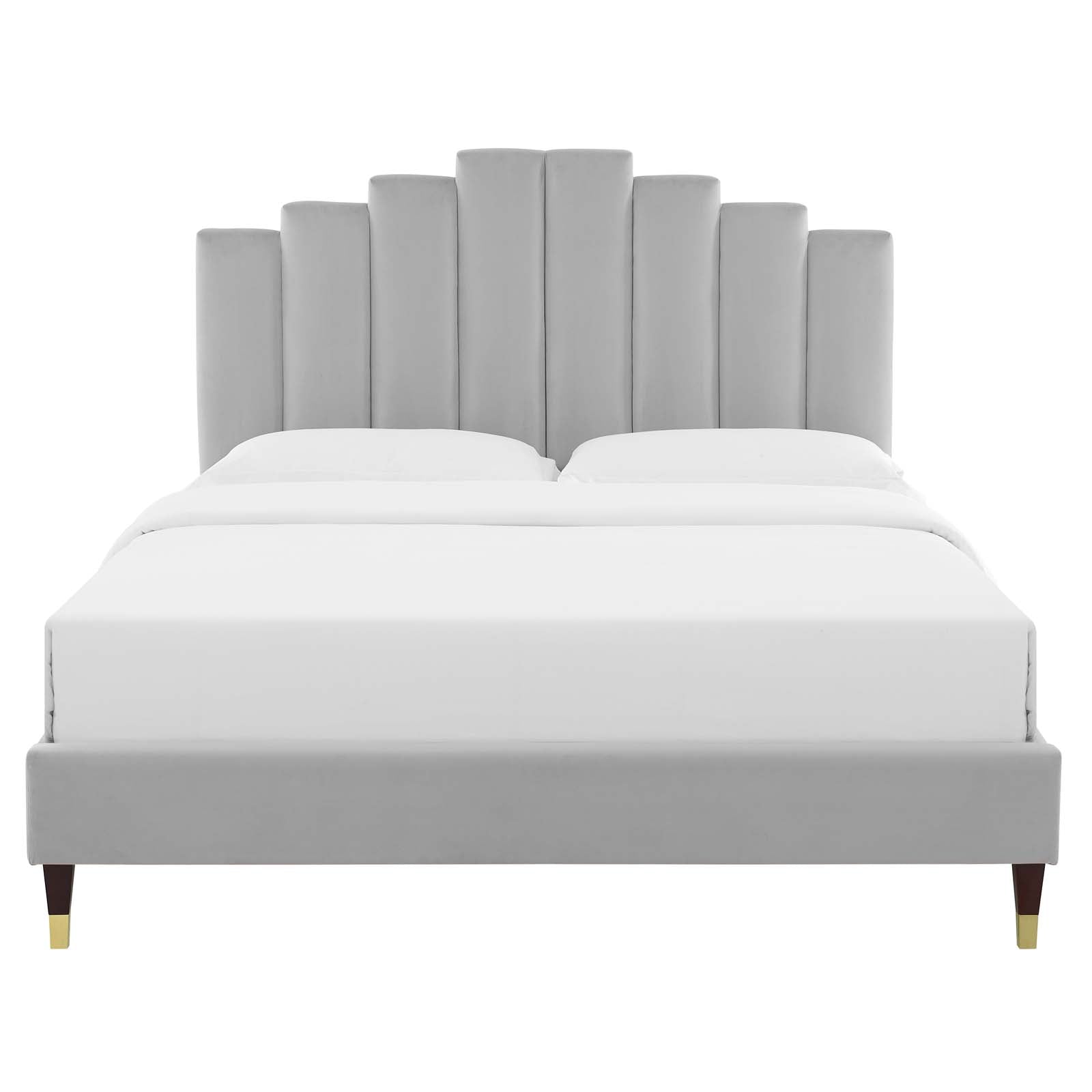Elise King Performance Velvet Platform Bed By Modway - MOD-6875 | Headboards | Modishstore - 15