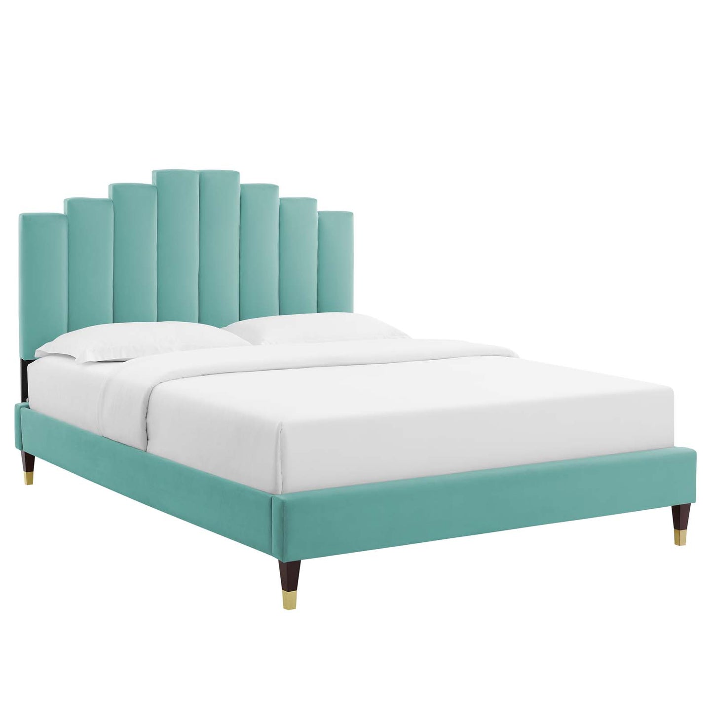Elise King Performance Velvet Platform Bed By Modway - MOD-6875 | Headboards | Modishstore - 17