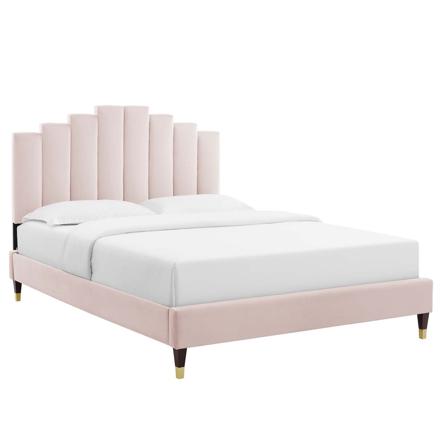 Elise King Performance Velvet Platform Bed By Modway - MOD-6875 | Headboards | Modishstore - 27