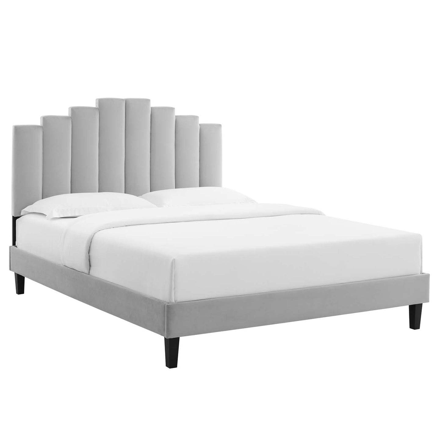 Modway Elise Twin Performance Velvet Platform Bed | Beds | Modishstore-10