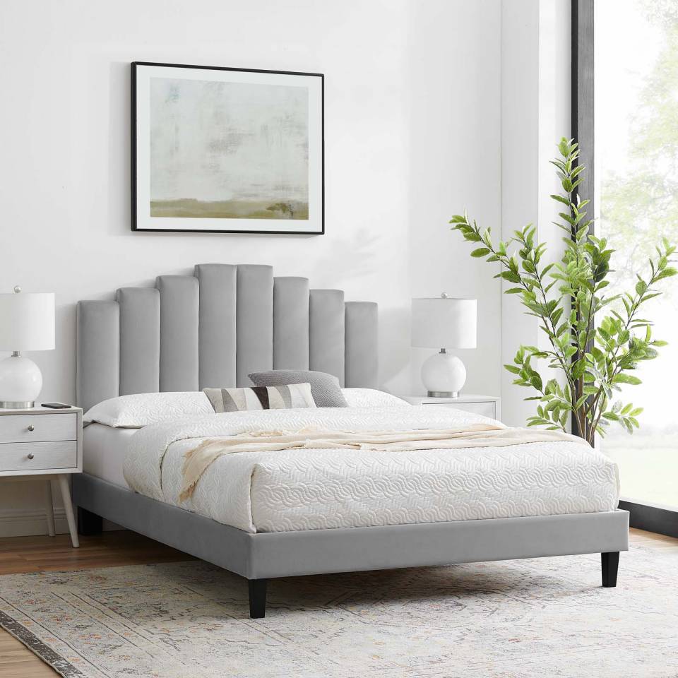 Modway Elise Twin Performance Velvet Platform Bed - MOD-6876 | Beds | Modishstore - 7