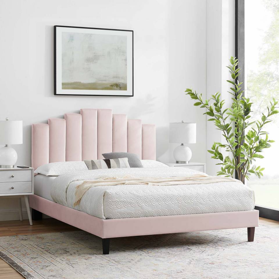 Modway Elise Twin Performance Velvet Platform Bed - MOD-6876 | Beds | Modishstore - 21