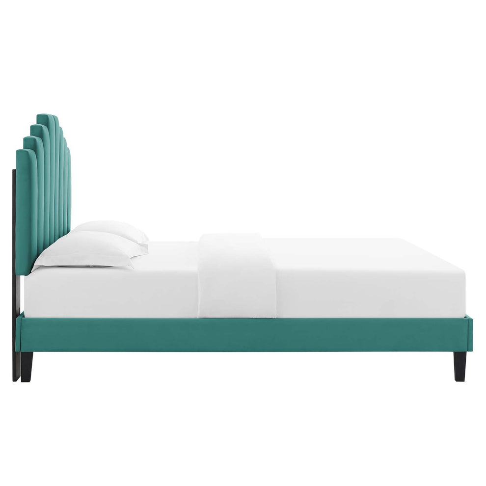 Modway Elise Twin Performance Velvet Platform Bed - MOD-6876 | Beds | Modishstore - 29