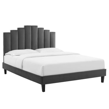 Modway Elise King Performance Velvet Platform Bed - MOD-6878 | Beds | Modishstore - 2
