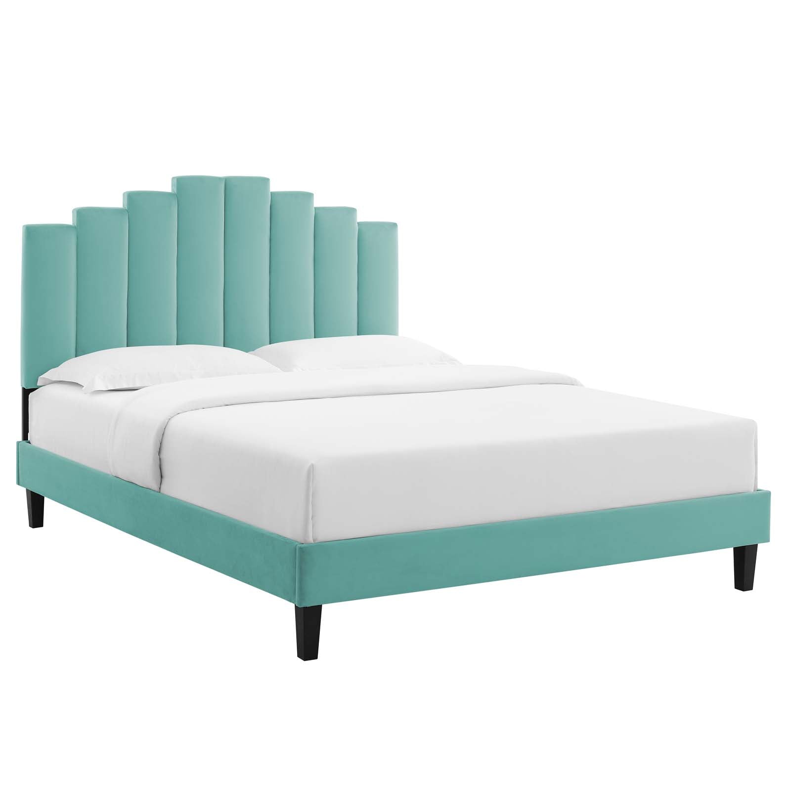 Modway Elise King Performance Velvet Platform Bed - MOD-6878 | Beds | Modishstore - 15