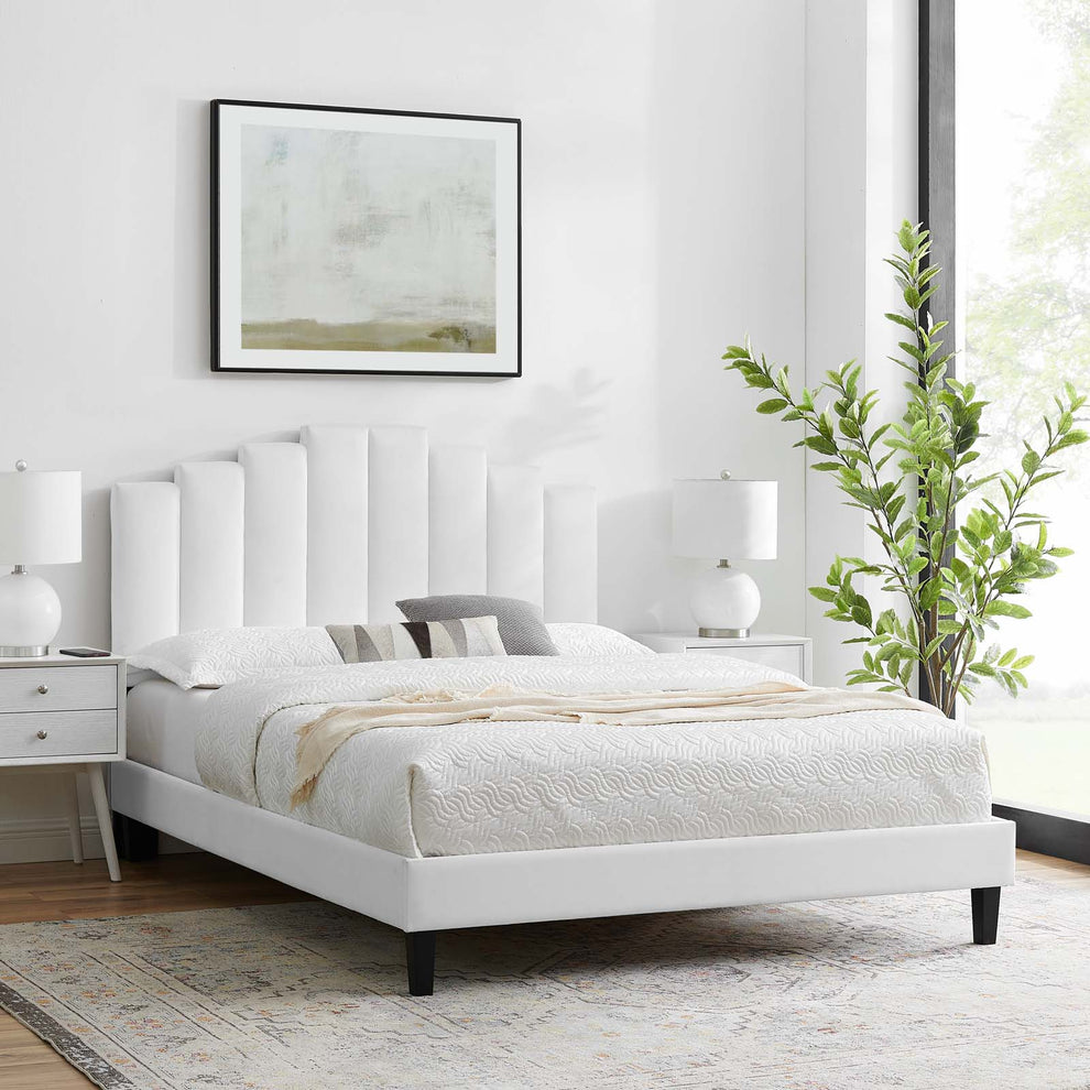 Modway Elise King Performance Velvet Platform Bed - MOD-6878 | Beds | Modishstore - 24
