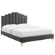Modway Elise Twin Performance Velvet Platform Bed | Beds | Modishstore-2