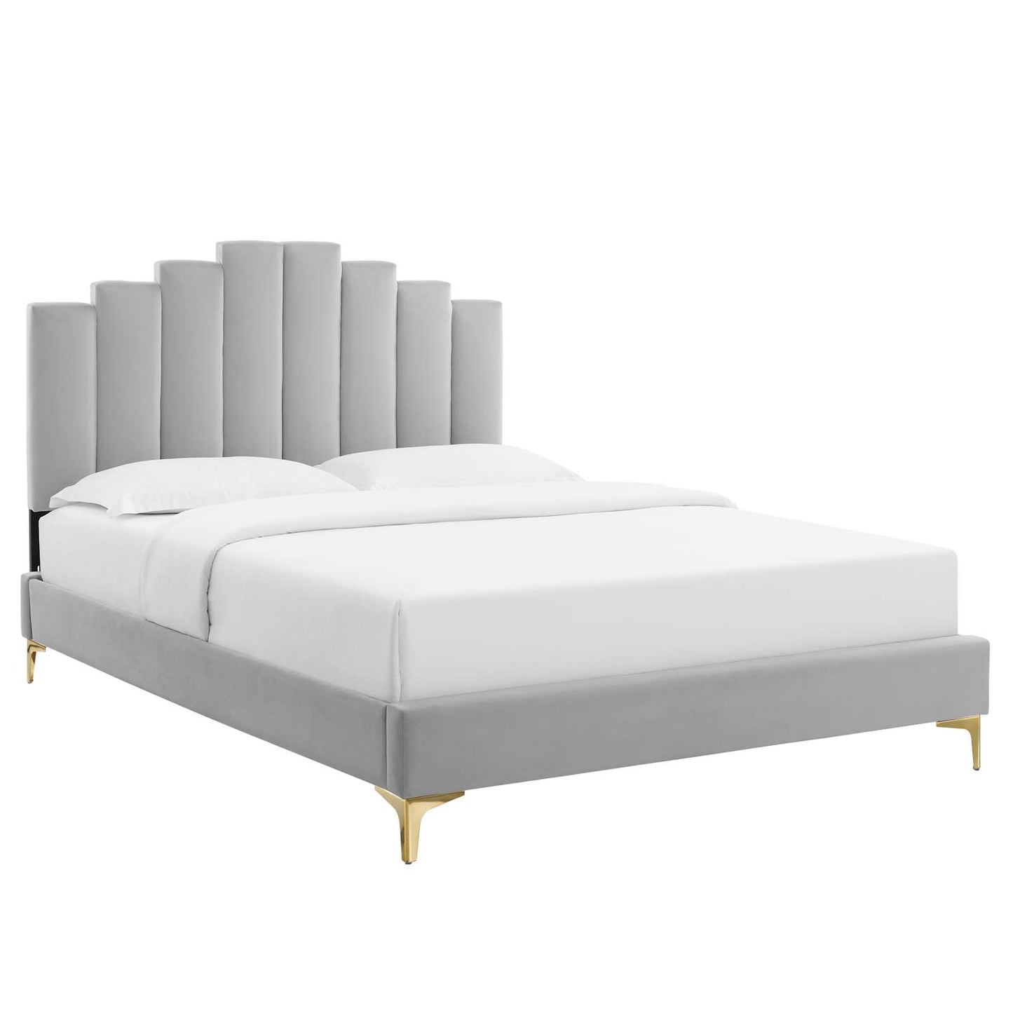 Modway Elise Twin Performance Velvet Platform Bed | Beds | Modishstore-10