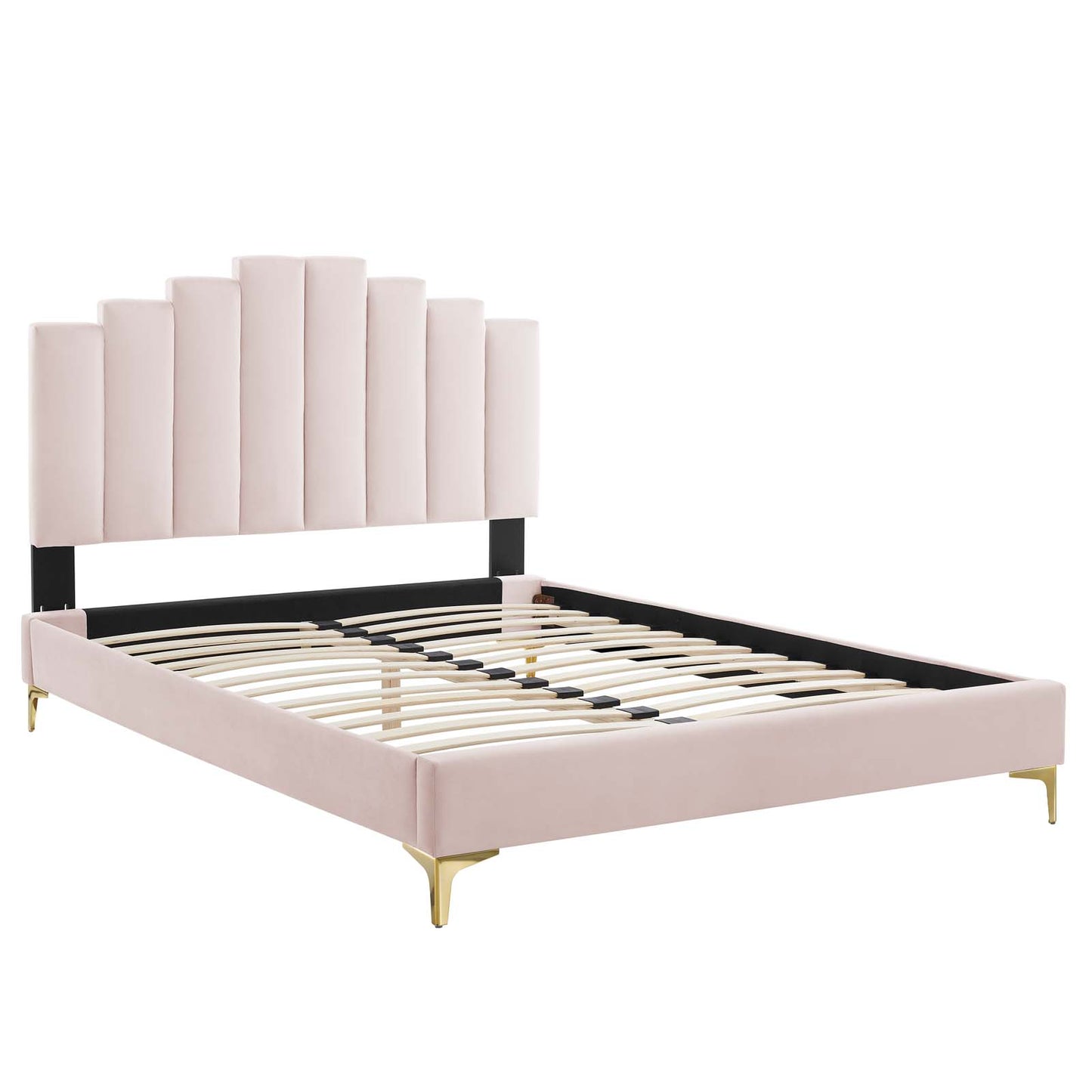 Modway Elise Twin Performance Velvet Platform Bed | Beds | Modishstore-25