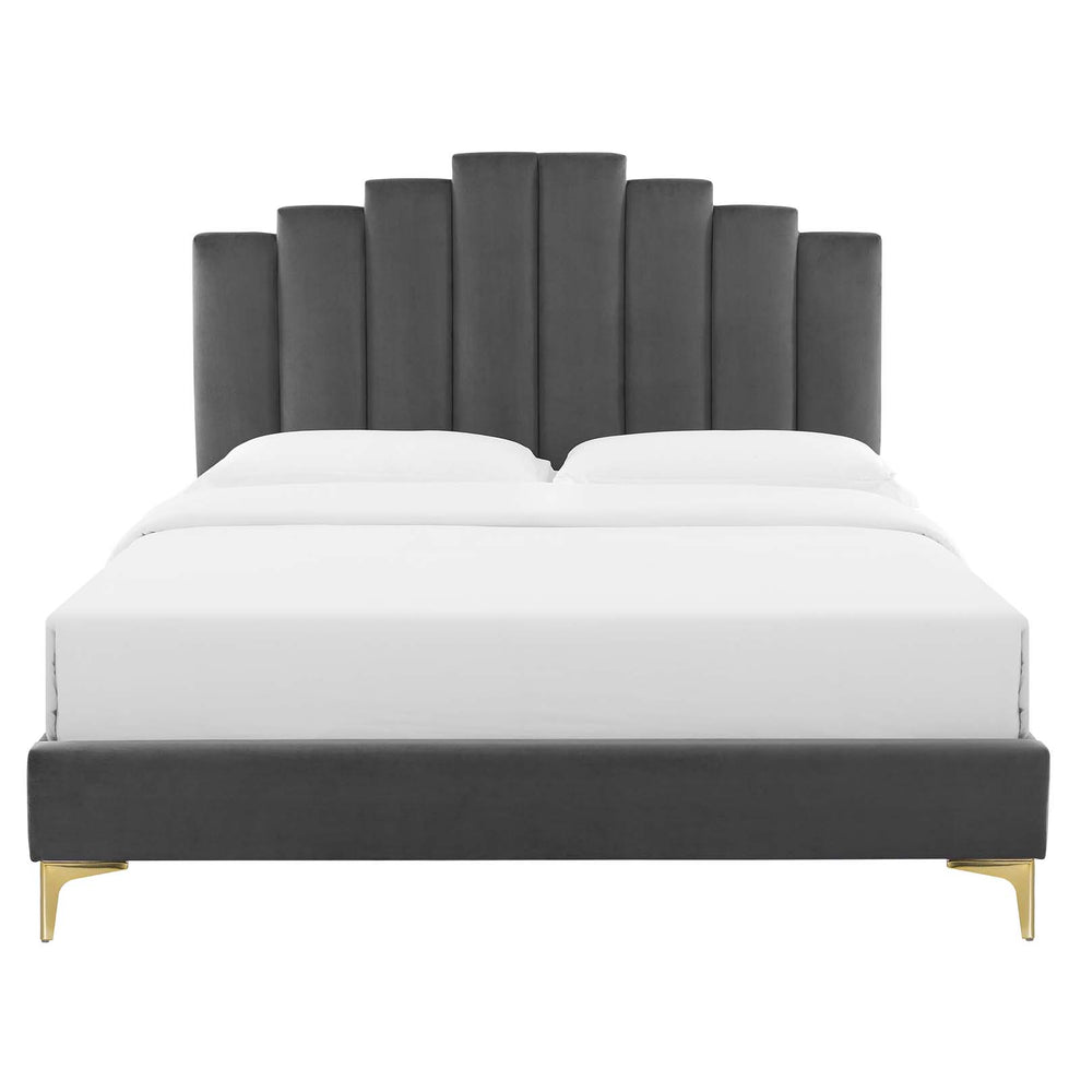 Elise Full Performance Velvet Platform Bed By Modway - MOD-6880 | Beds | Modishstore - 10