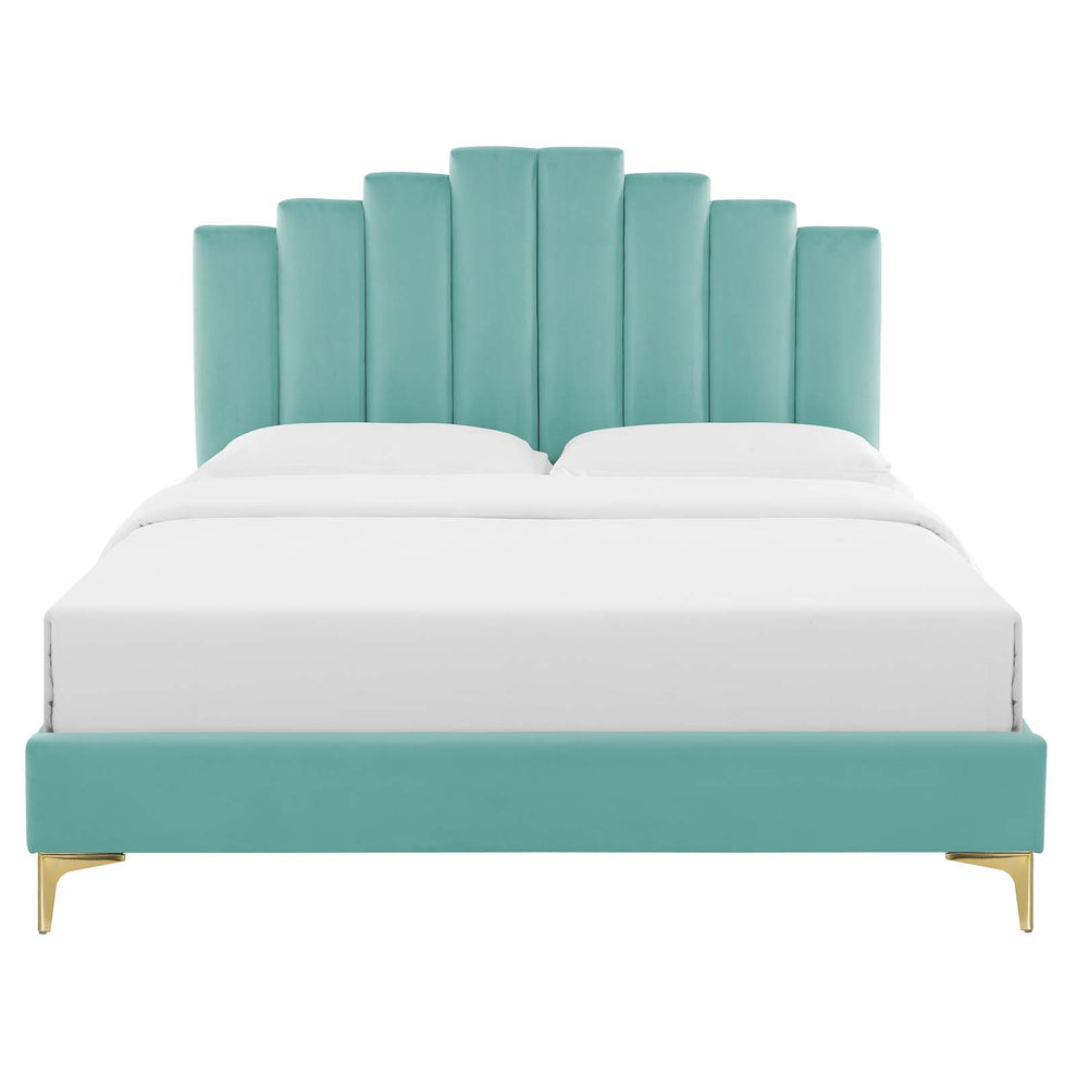 Elise Full Performance Velvet Platform Bed By Modway - MOD-6880 | Beds | Modishstore - 49