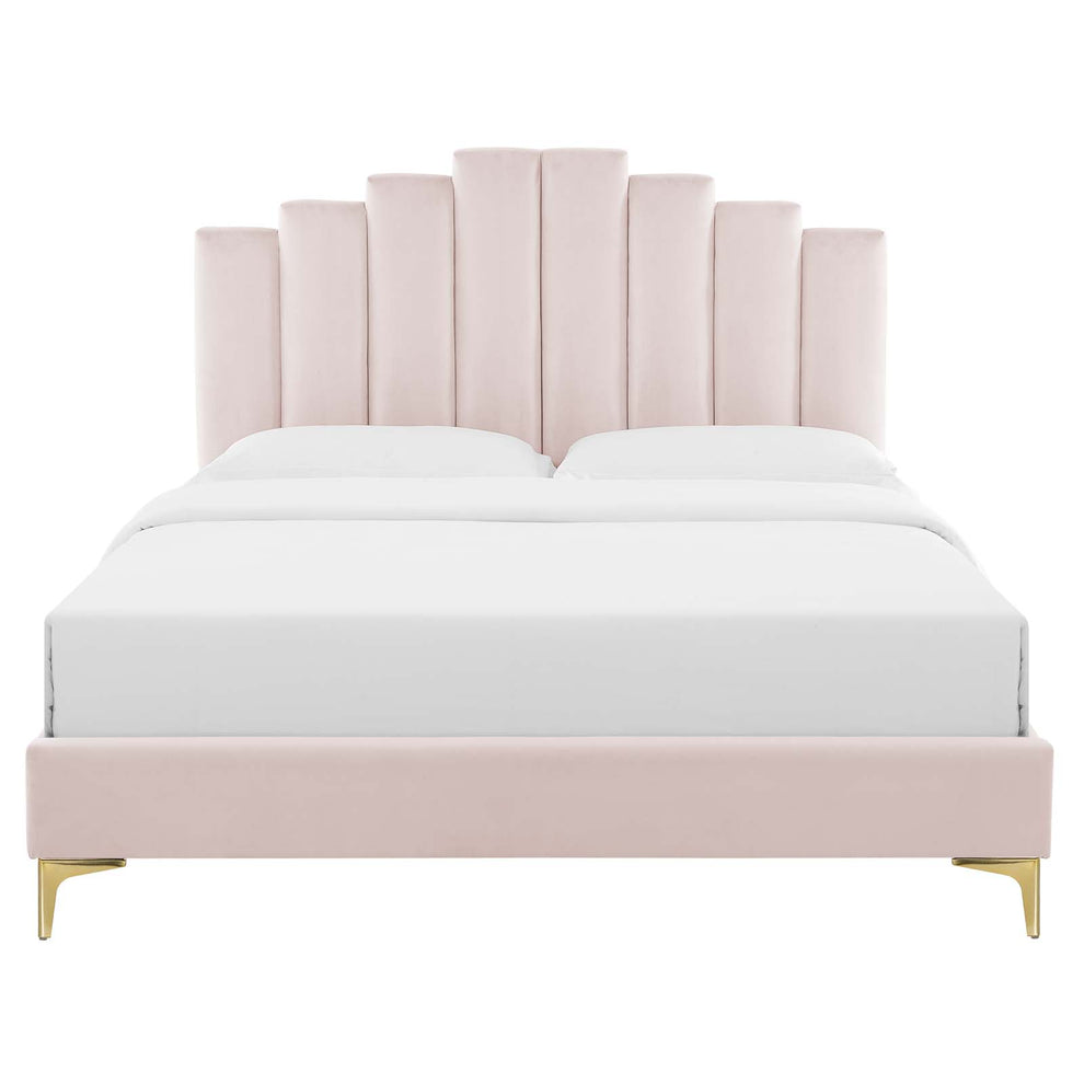Elise Full Performance Velvet Platform Bed By Modway - MOD-6880 | Beds | Modishstore - 75
