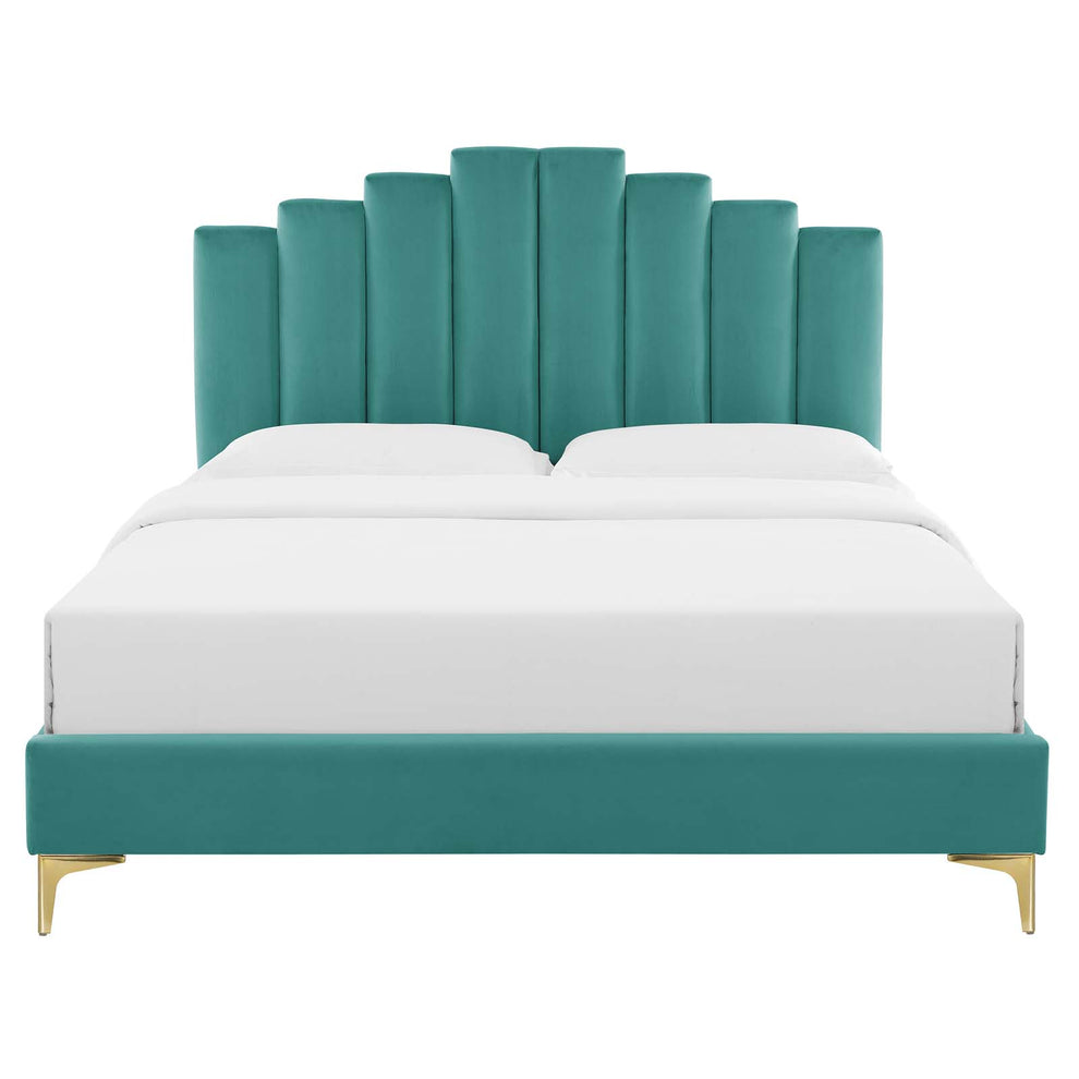 Elise Full Performance Velvet Platform Bed By Modway - MOD-6880 | Beds | Modishstore - 88