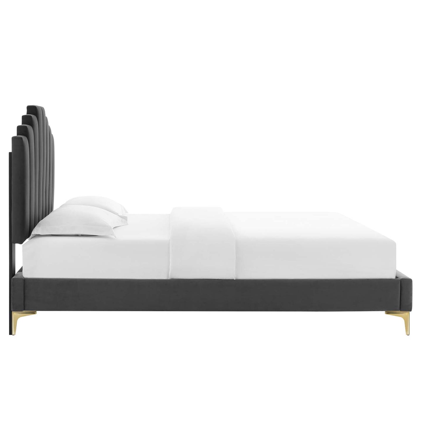 Modway Elise King Performance Velvet Platform Bed - MOD-6881 | Beds | Modishstore - 5