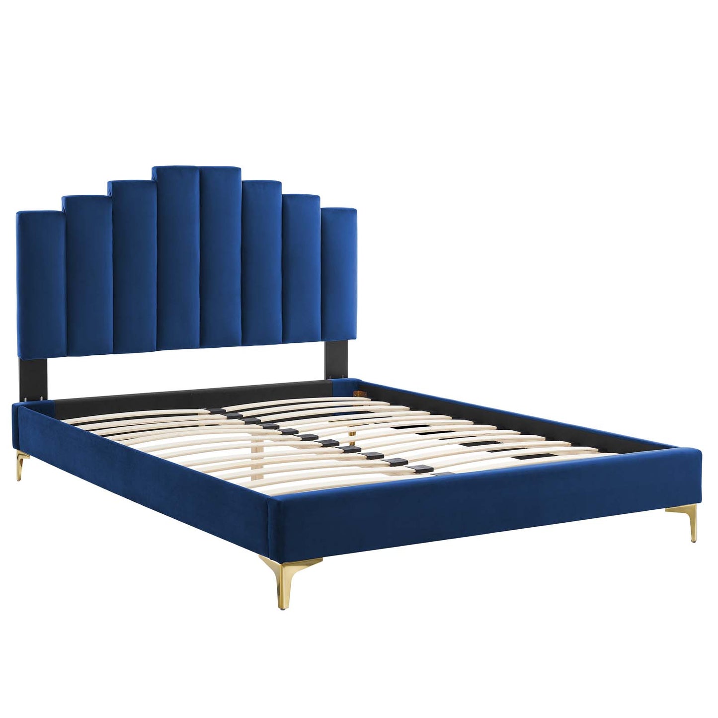 Modway Elise King Performance Velvet Platform Bed - MOD-6881 | Beds | Modishstore - 19