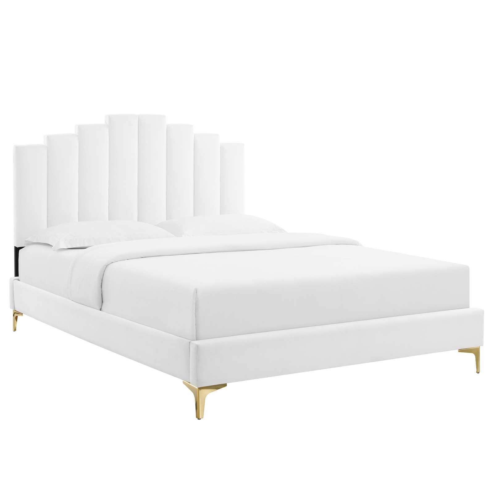 Modway Elise King Performance Velvet Platform Bed - MOD-6881 | Beds | Modishstore - 30