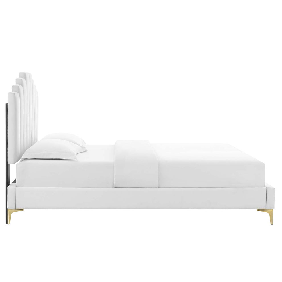 Modway Elise King Performance Velvet Platform Bed - MOD-6881 | Beds | Modishstore - 32