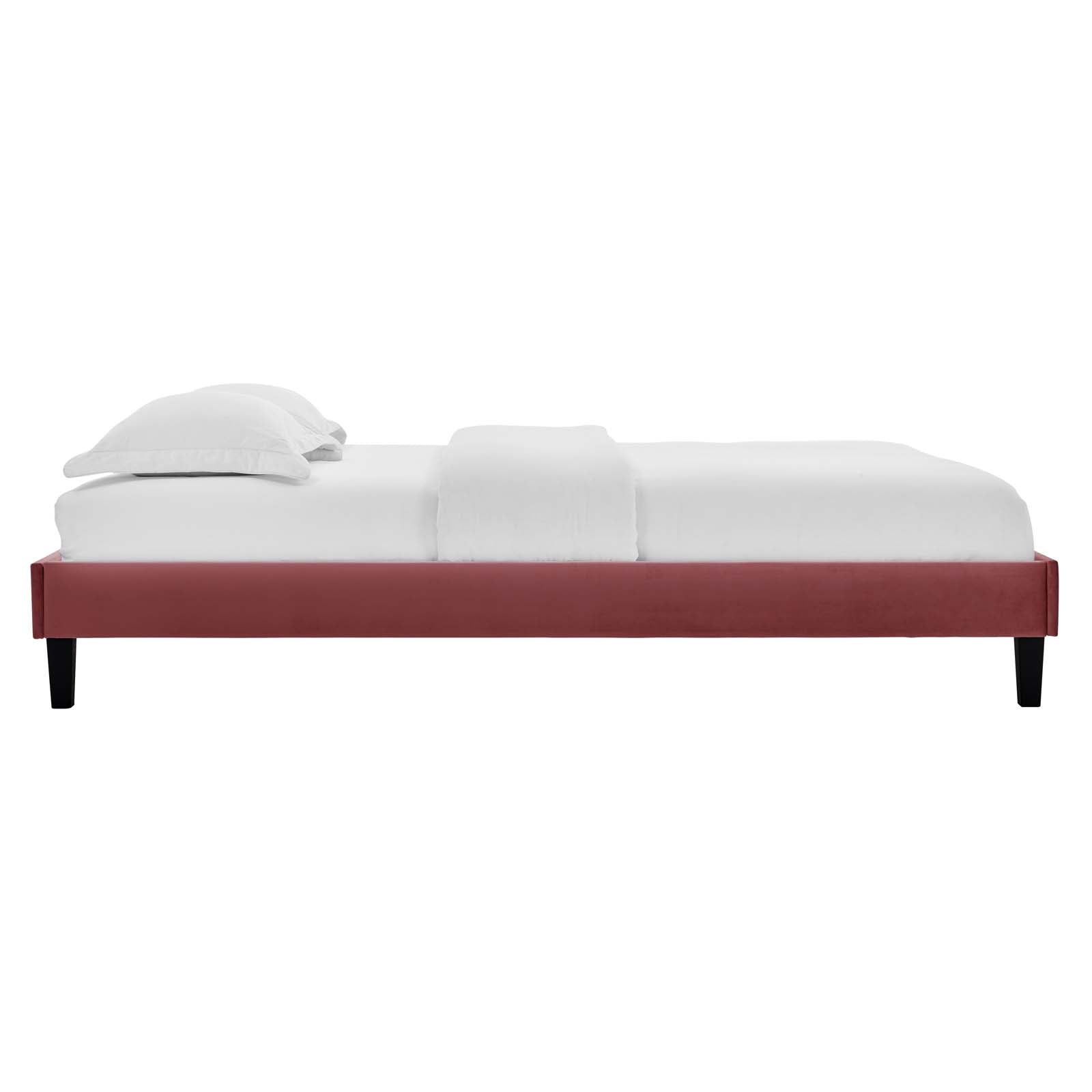 Colette Twin Performance Velvet Platform Bed By Modway - MOD-6884 | Beds | Modishstore - 31