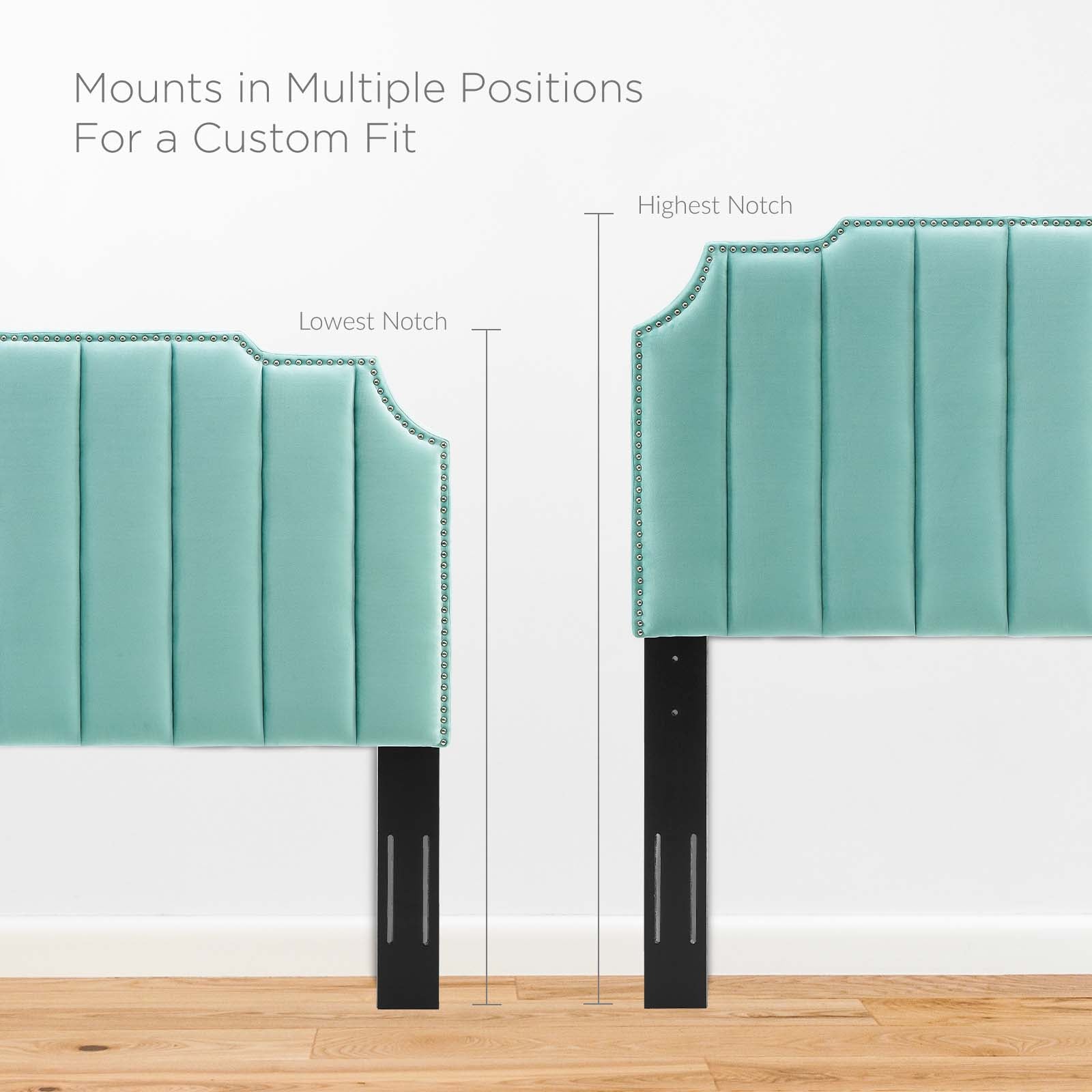 Colette Twin Performance Velvet Platform Bed By Modway - MOD-6884 | Beds | Modishstore - 55