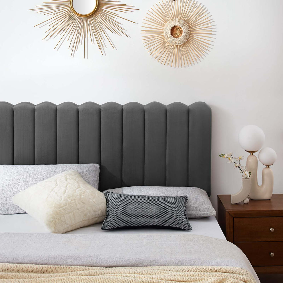Reagan Twin Performance Velvet Platform Bed By Modway - MOD-6885 | Beds | Modishstore - 1