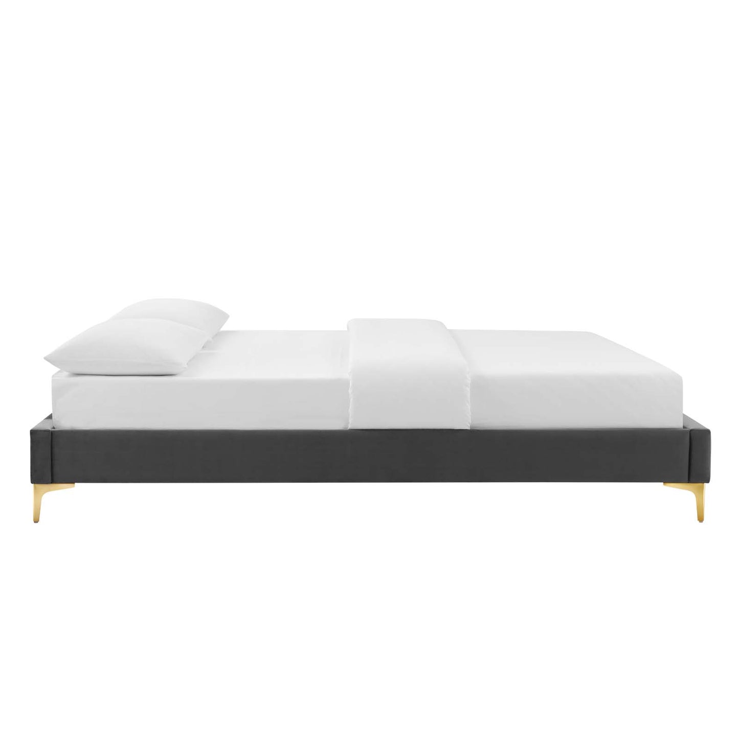 Reagan Twin Performance Velvet Platform Bed By Modway - MOD-6885 | Beds | Modishstore - 16