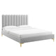 Reagan Twin Performance Velvet Platform Bed By Modway - MOD-6885 | Beds | Modishstore - 33