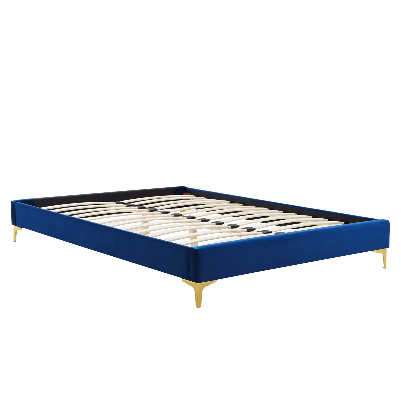 Reagan Twin Performance Velvet Platform Bed By Modway - MOD-6885 | Beds | Modishstore - 79