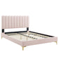 Reagan Twin Performance Velvet Platform Bed By Modway - MOD-6885 | Beds | Modishstore - 90