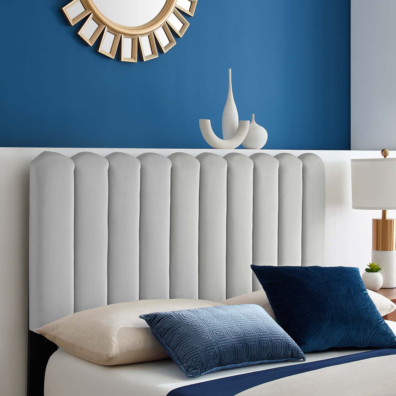 Reagan Twin Performance Velvet Platform Bed By Modway - MOD-6886 | Beds | Modishstore - 40