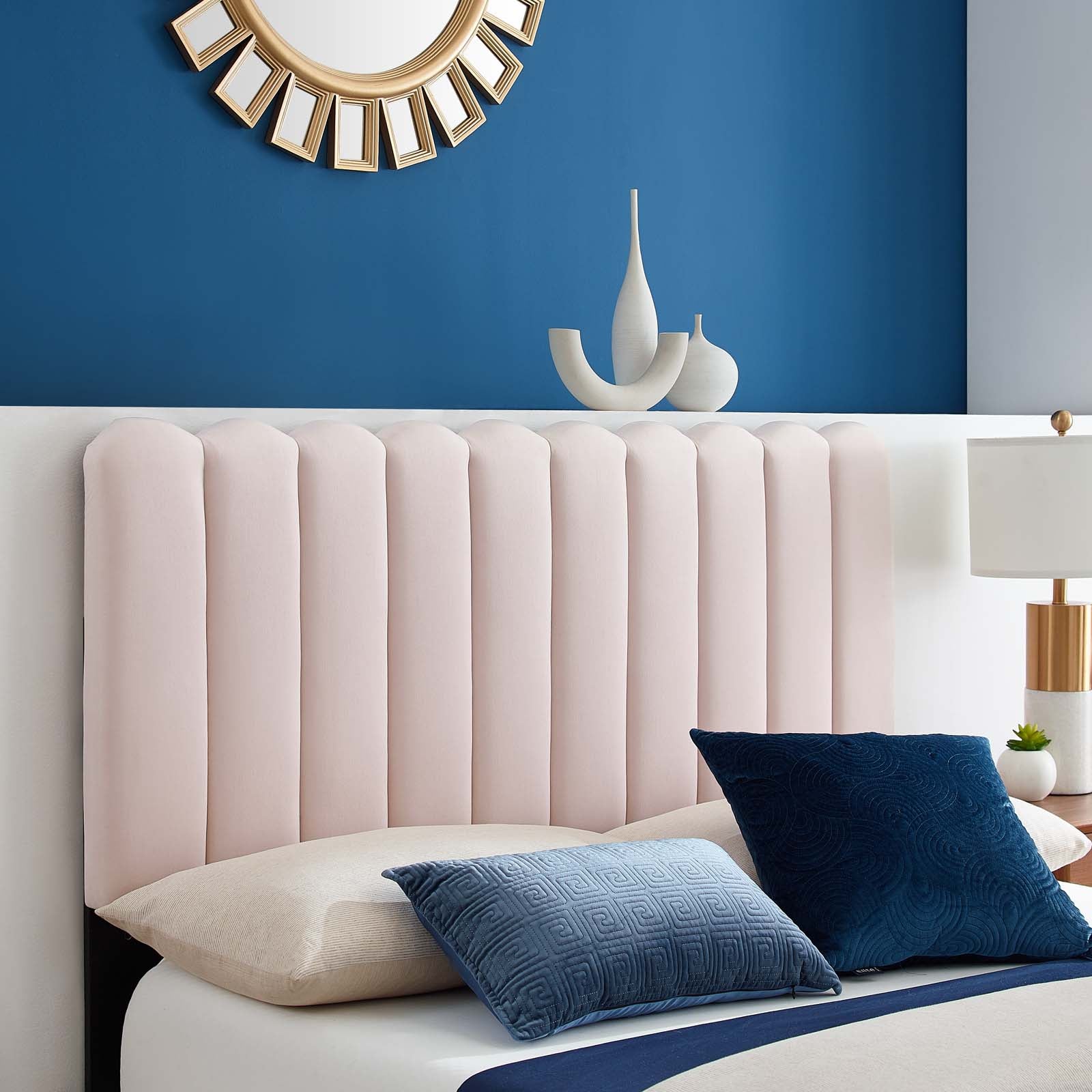 Reagan Twin Performance Velvet Platform Bed By Modway - MOD-6886 | Beds | Modishstore - 88