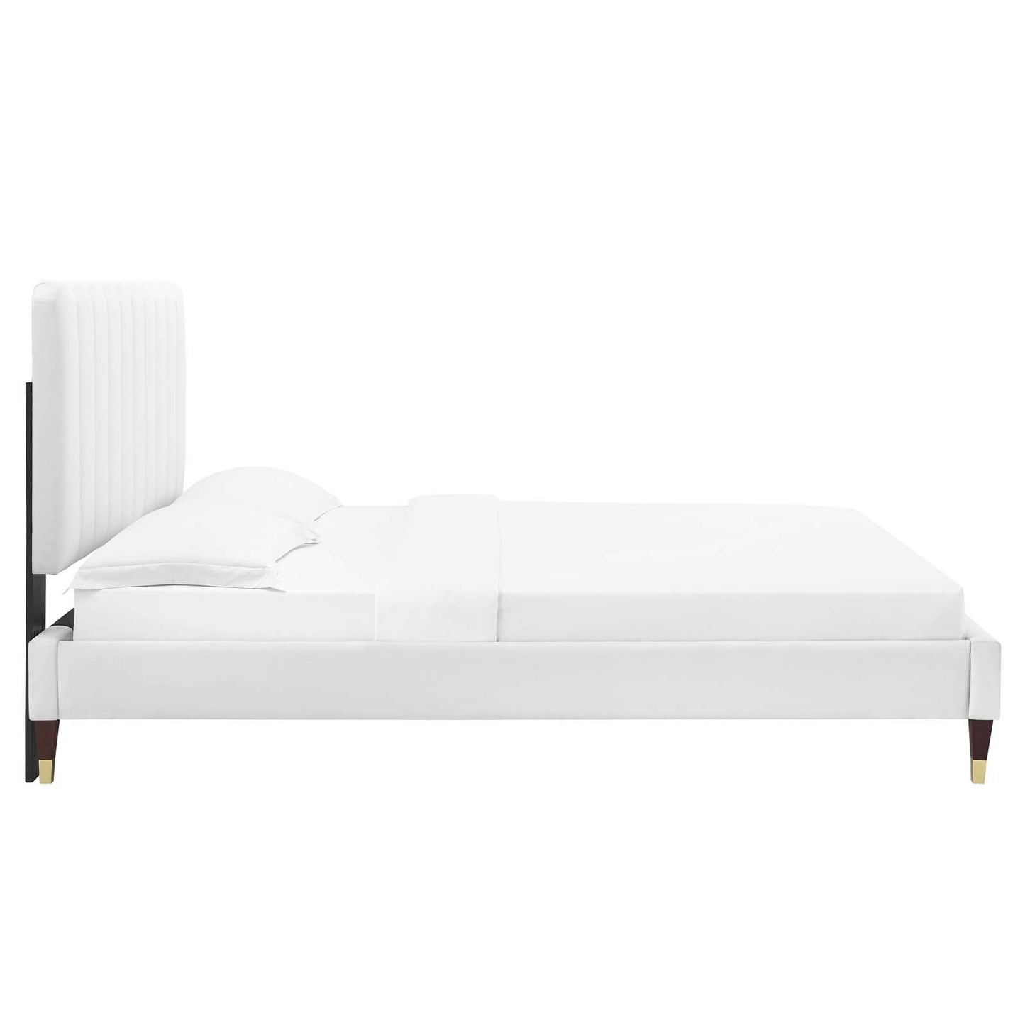 Reagan Twin Performance Velvet Platform Bed By Modway - MOD-6886 | Beds | Modishstore - 123